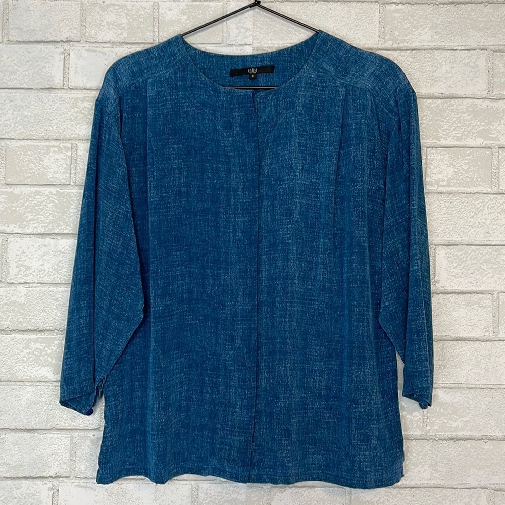 Tibi Button Down Silk 3/4 Sleeve Blouse 6